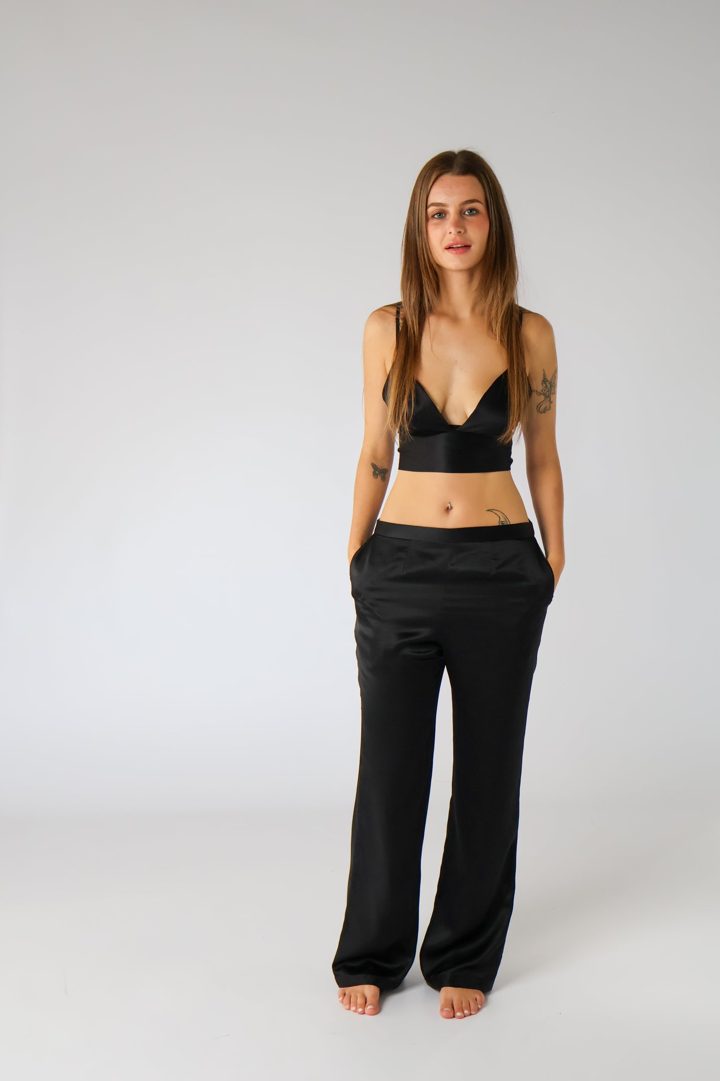 Katharine Silk Satin Pants