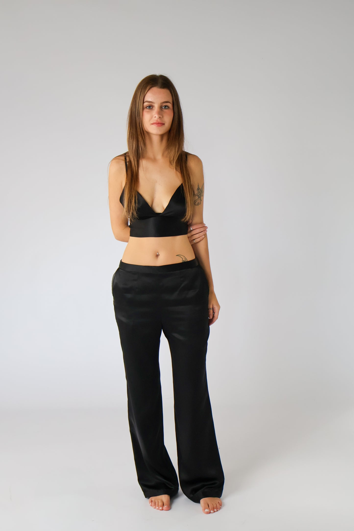 Katharine Silk Satin Pants