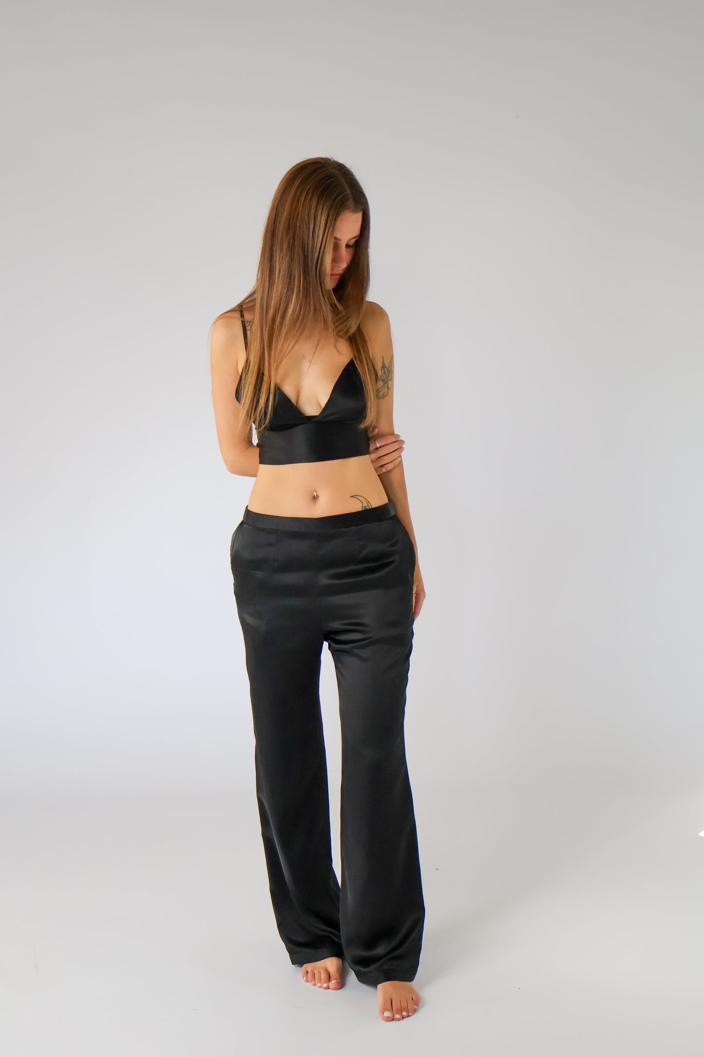 Katharine Silk Satin Pants