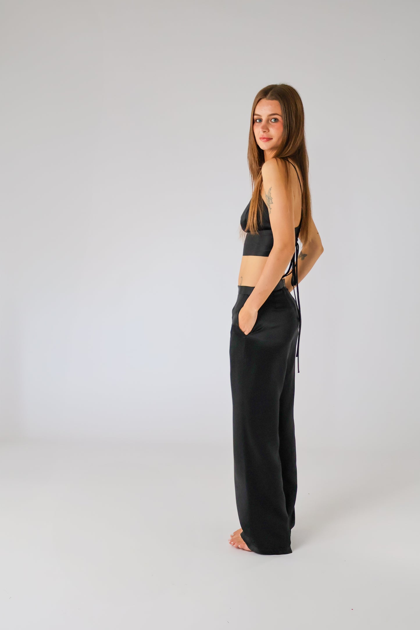 Katharine Silk Satin Pants