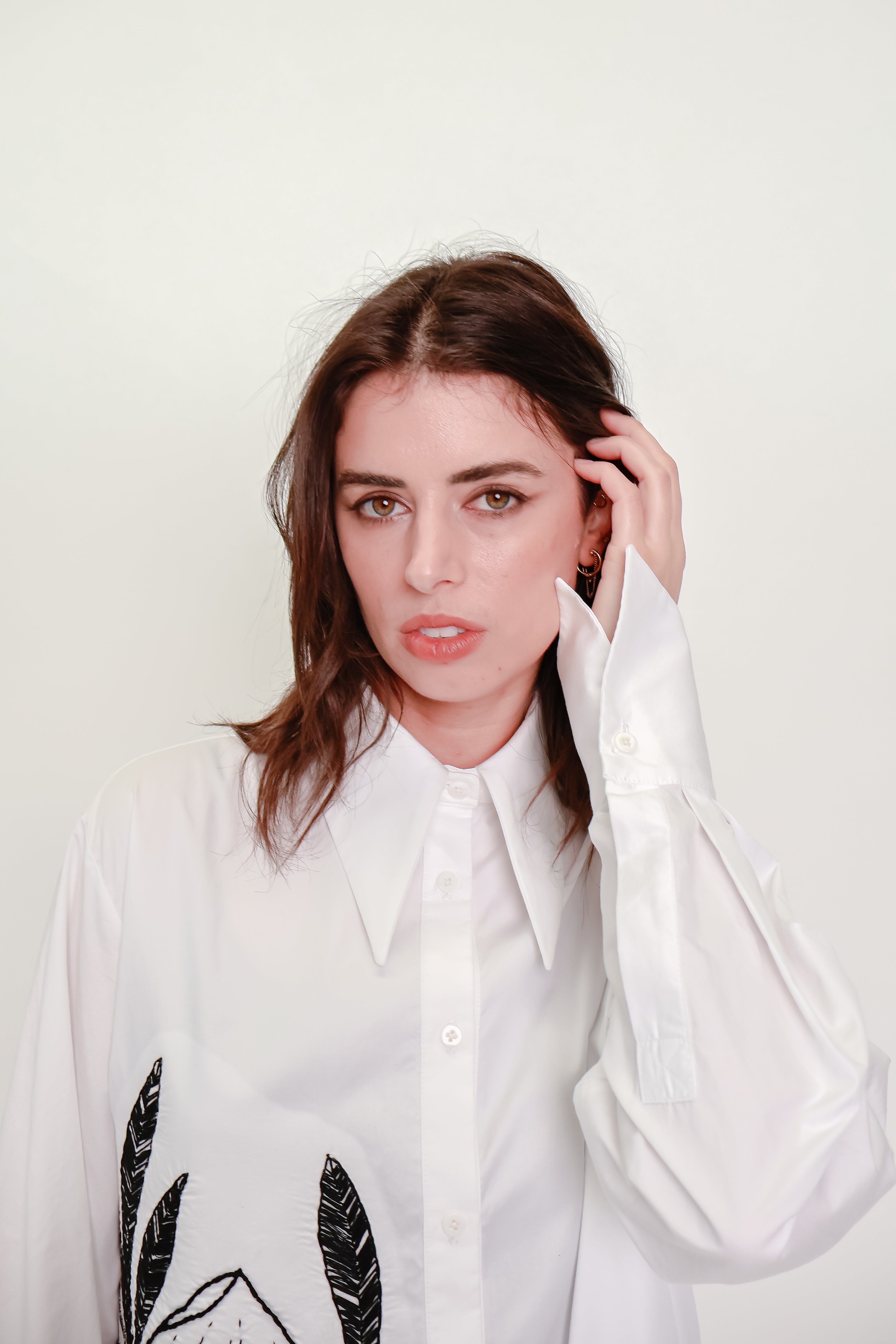 Hand Embroidered Cotton Shirt