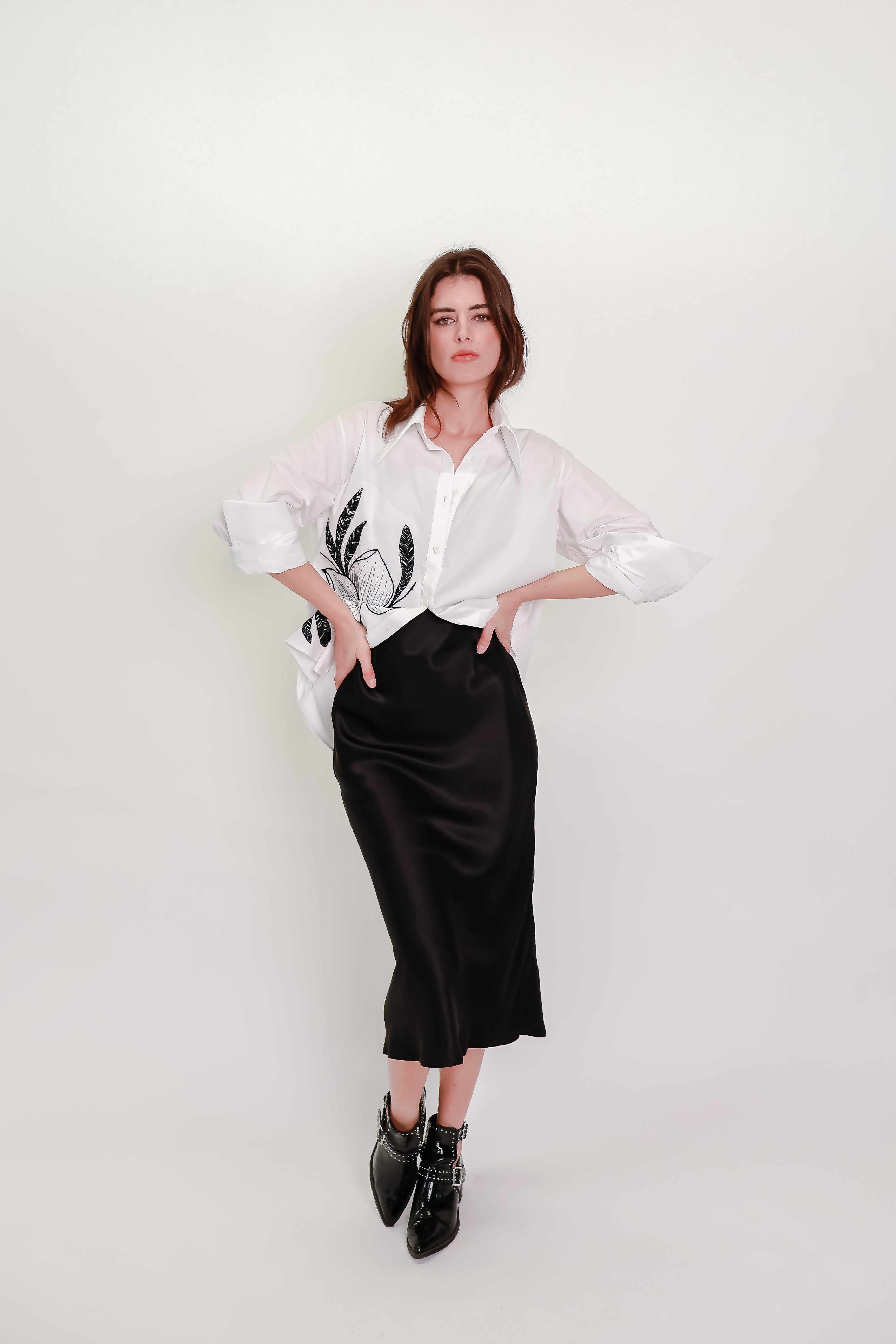 Hand Embroidered Cotton Shirt