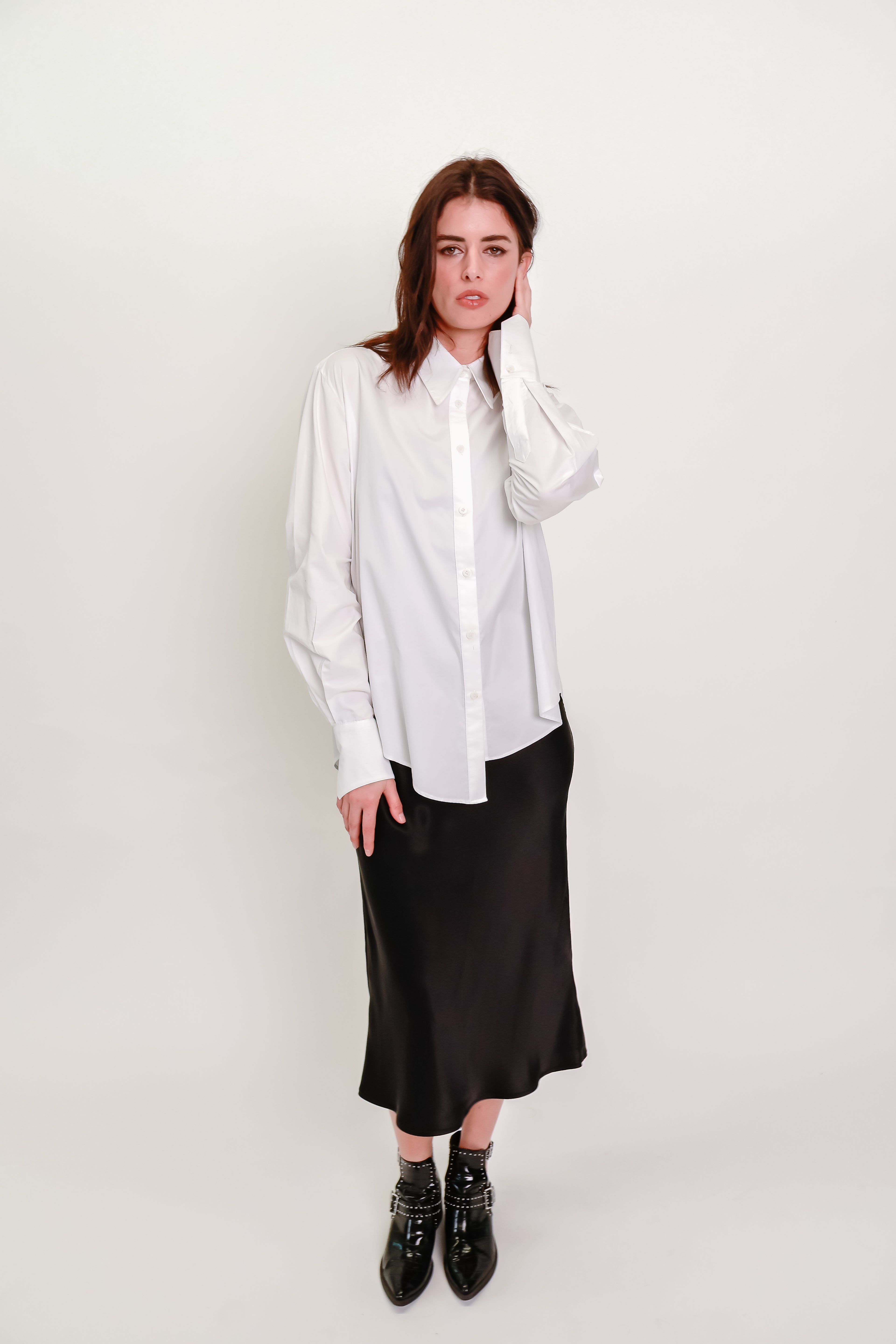 Oversized White Cotton Shirt