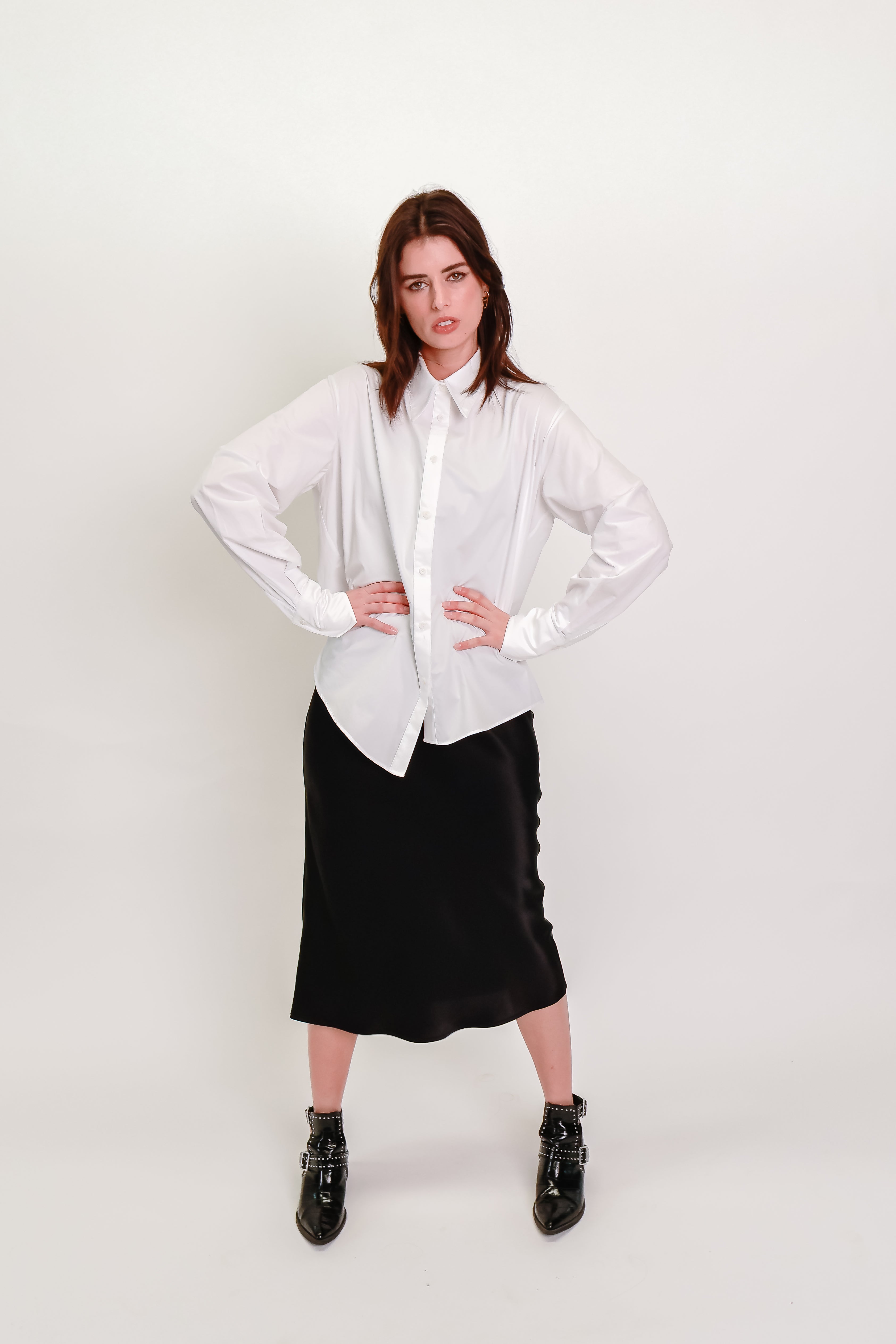 Oversized White Cotton Shirt