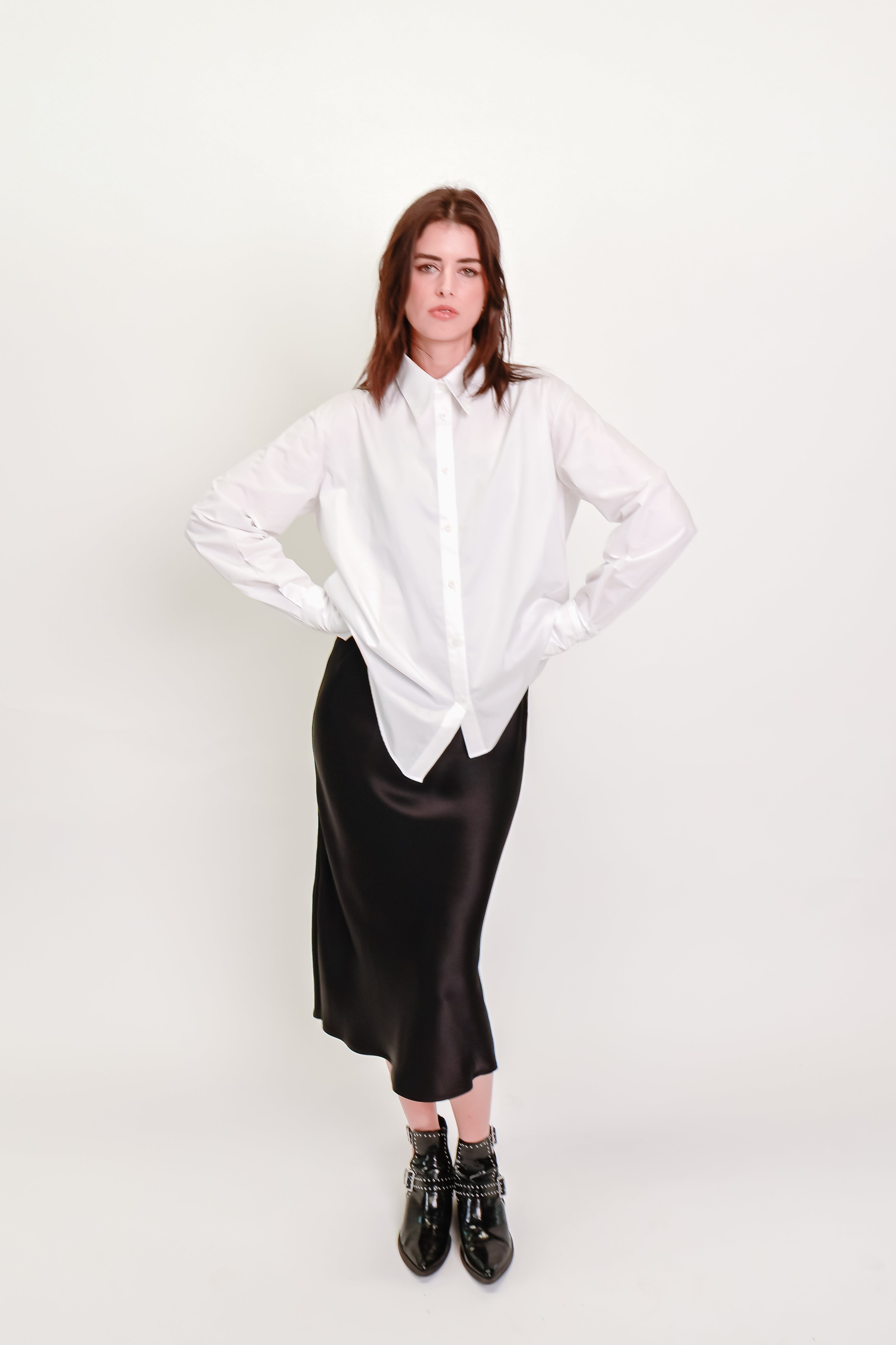 Oversized White Cotton Shirt