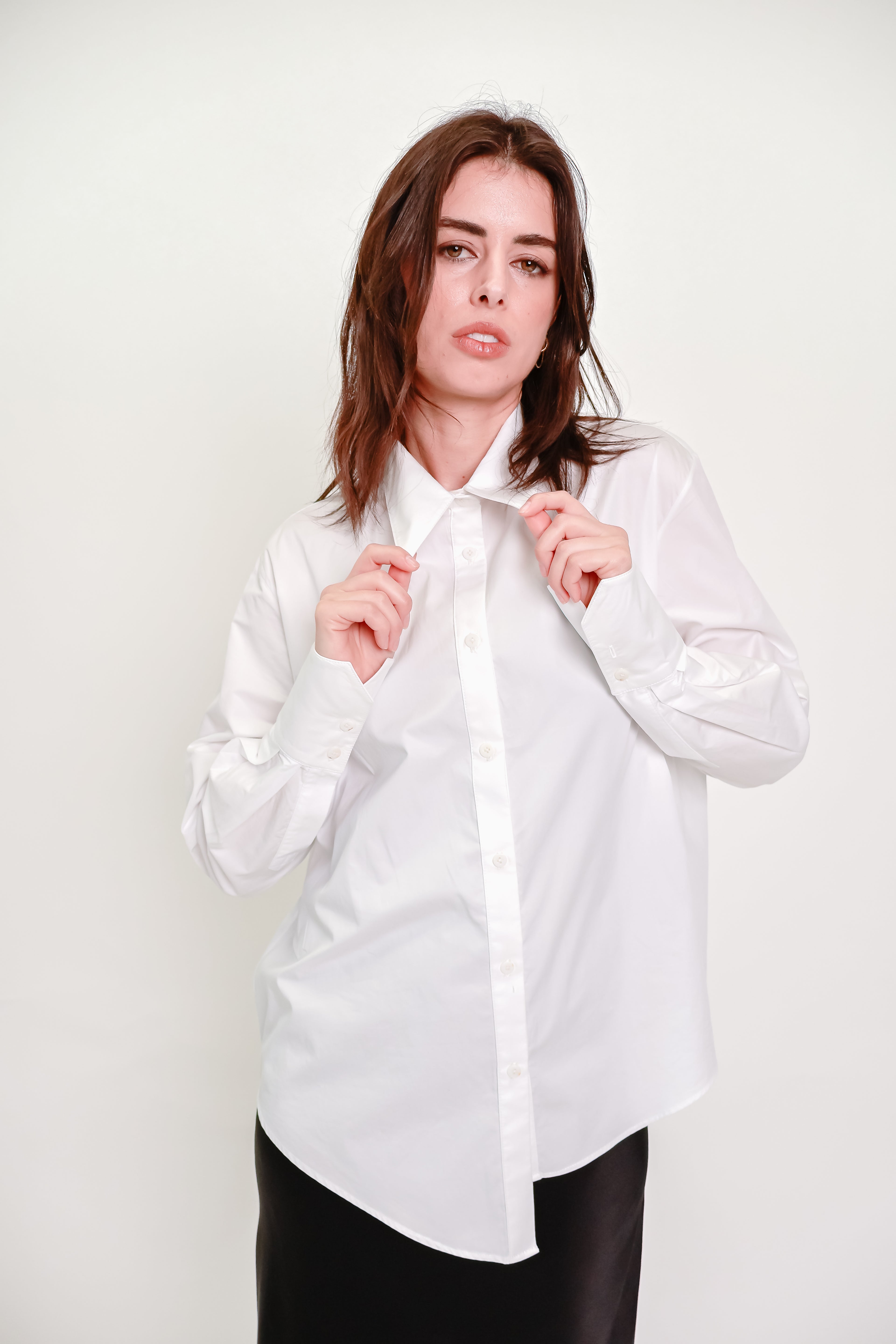 Oversized White Cotton Shirt