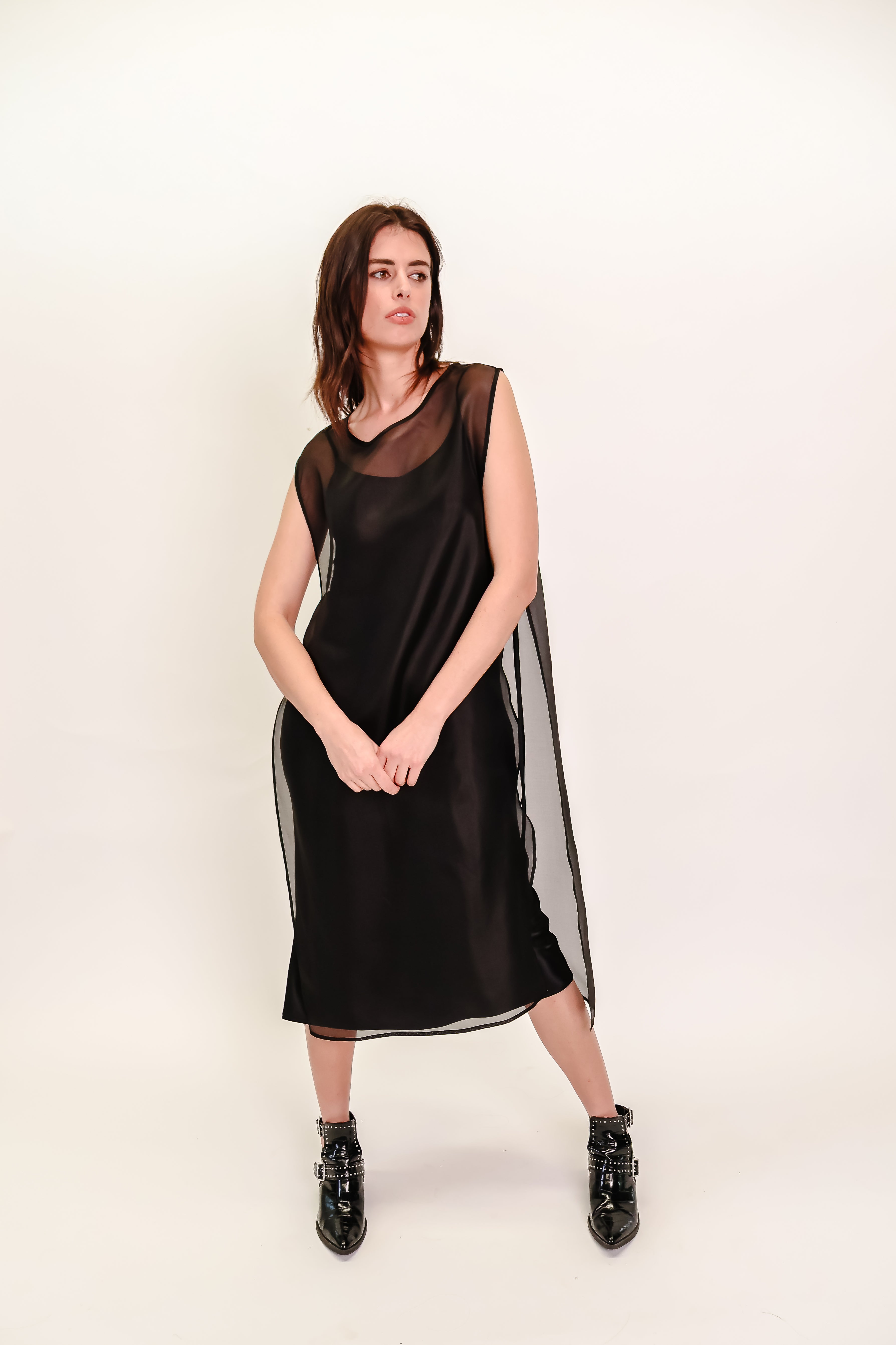 Silk Organza Overlay dress