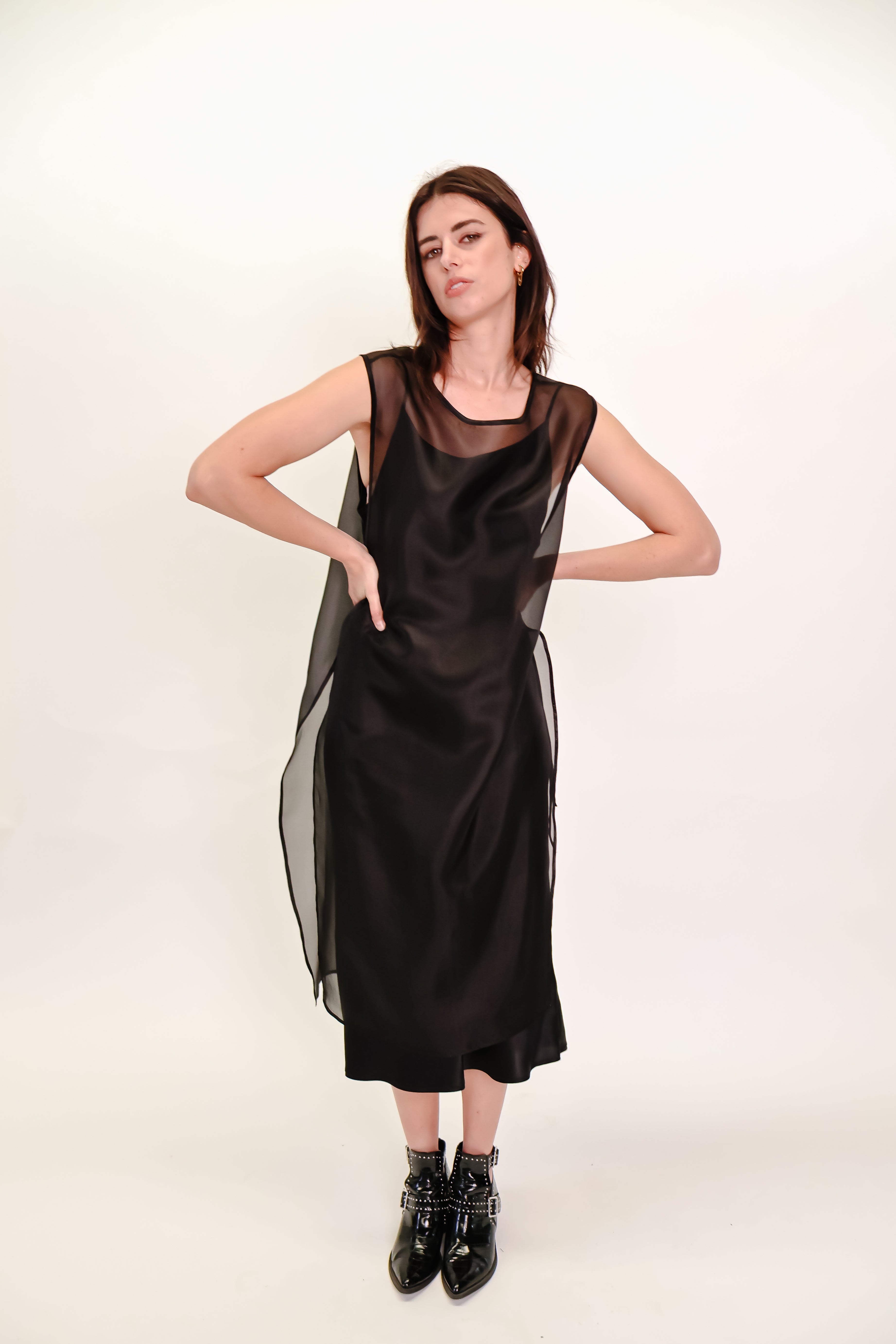 Silk Organza Overlay dress