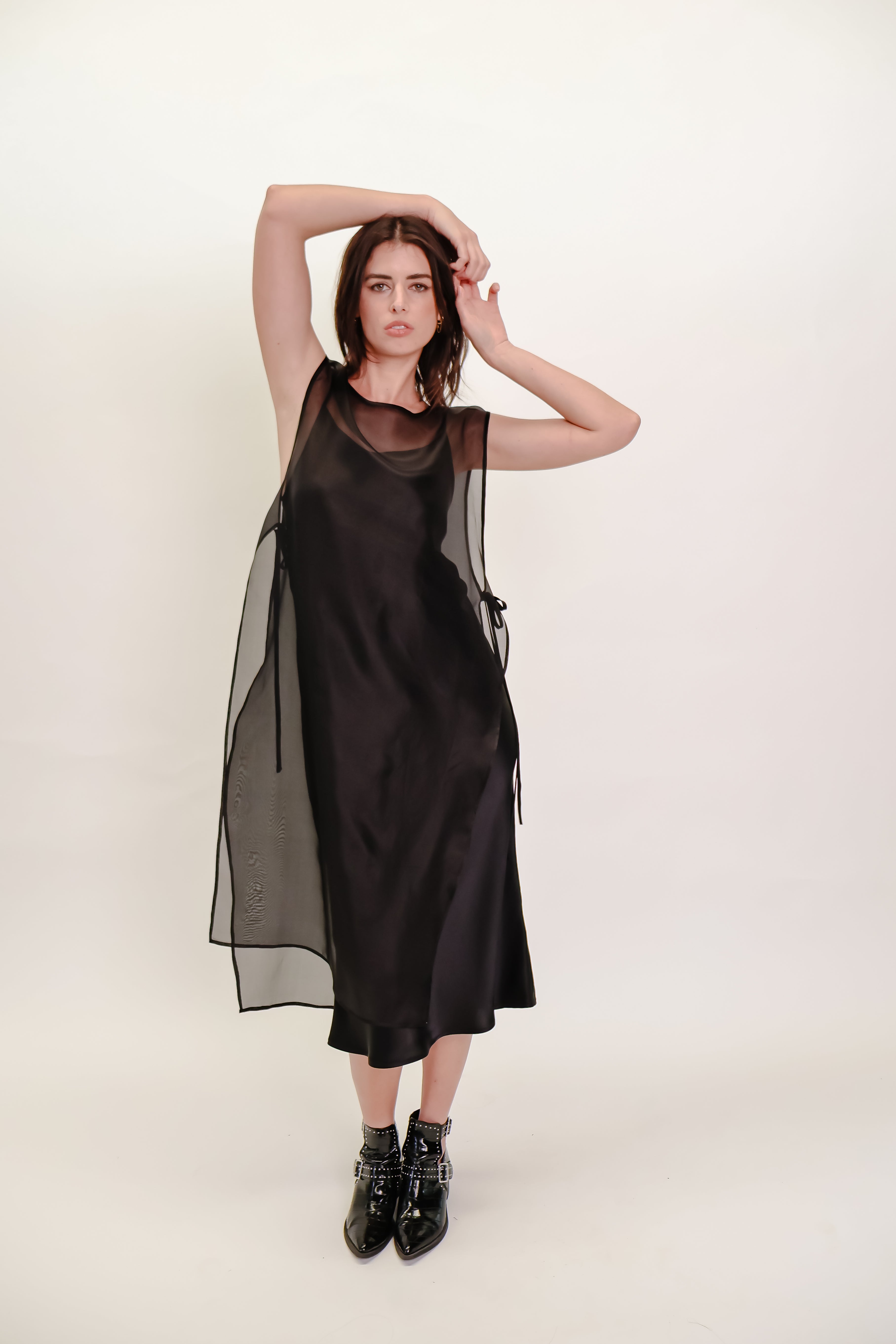 Silk Organza Overlay dress