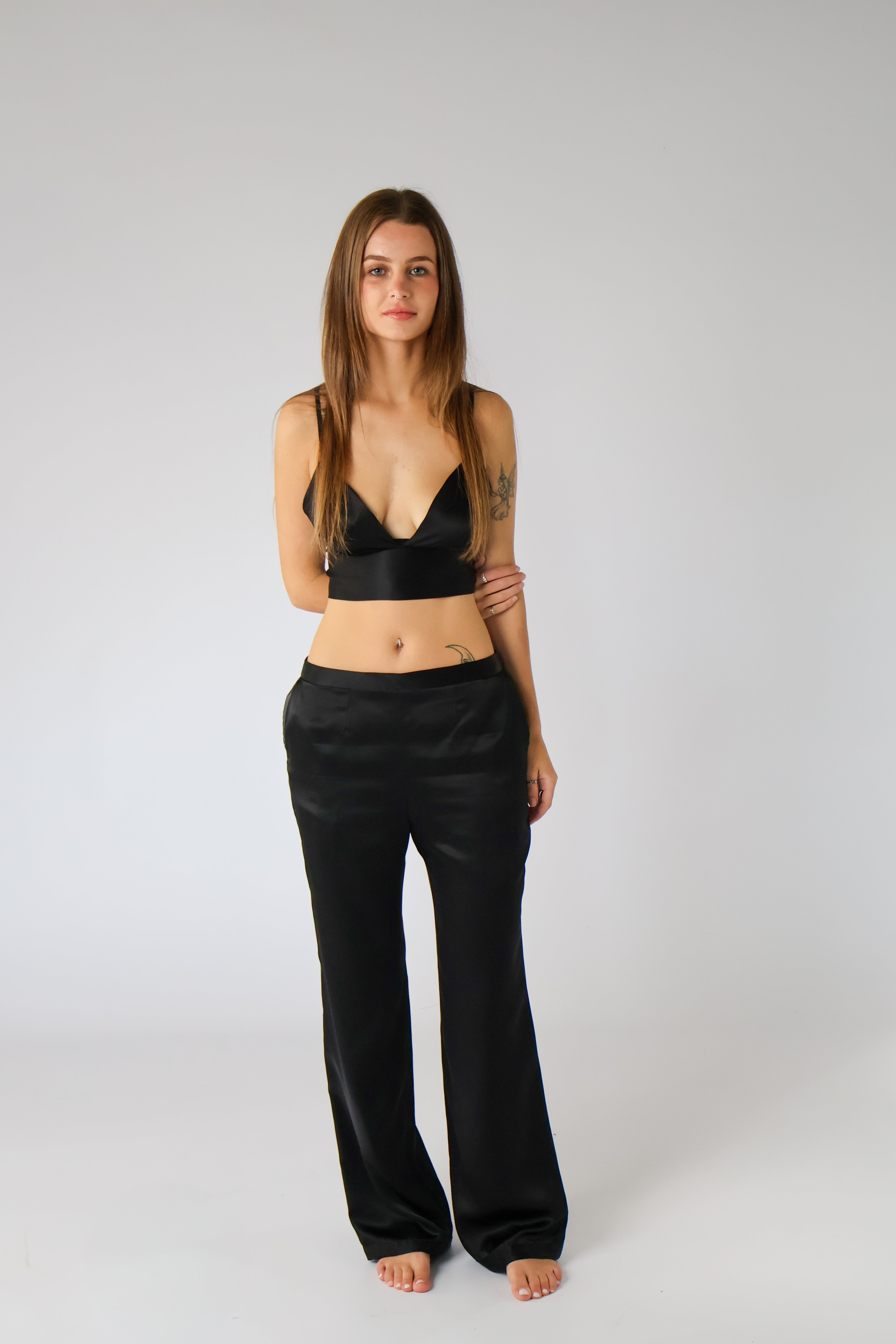 Katharine Silk Satin Pants