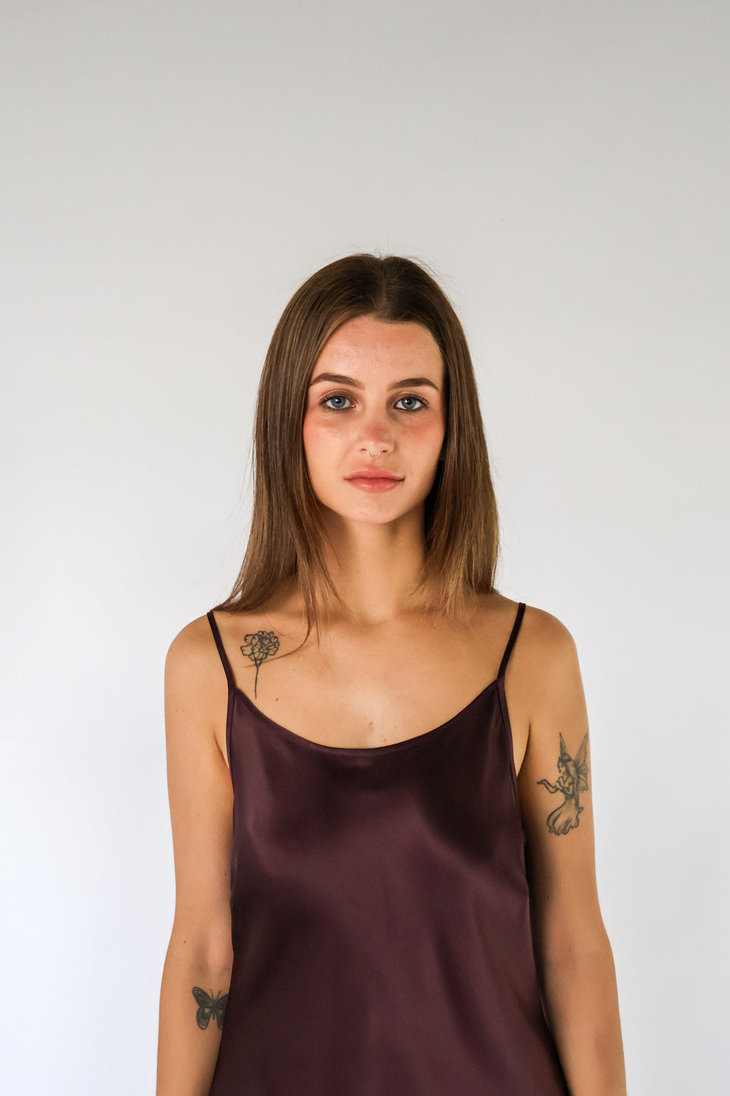Silk Slip - Plum