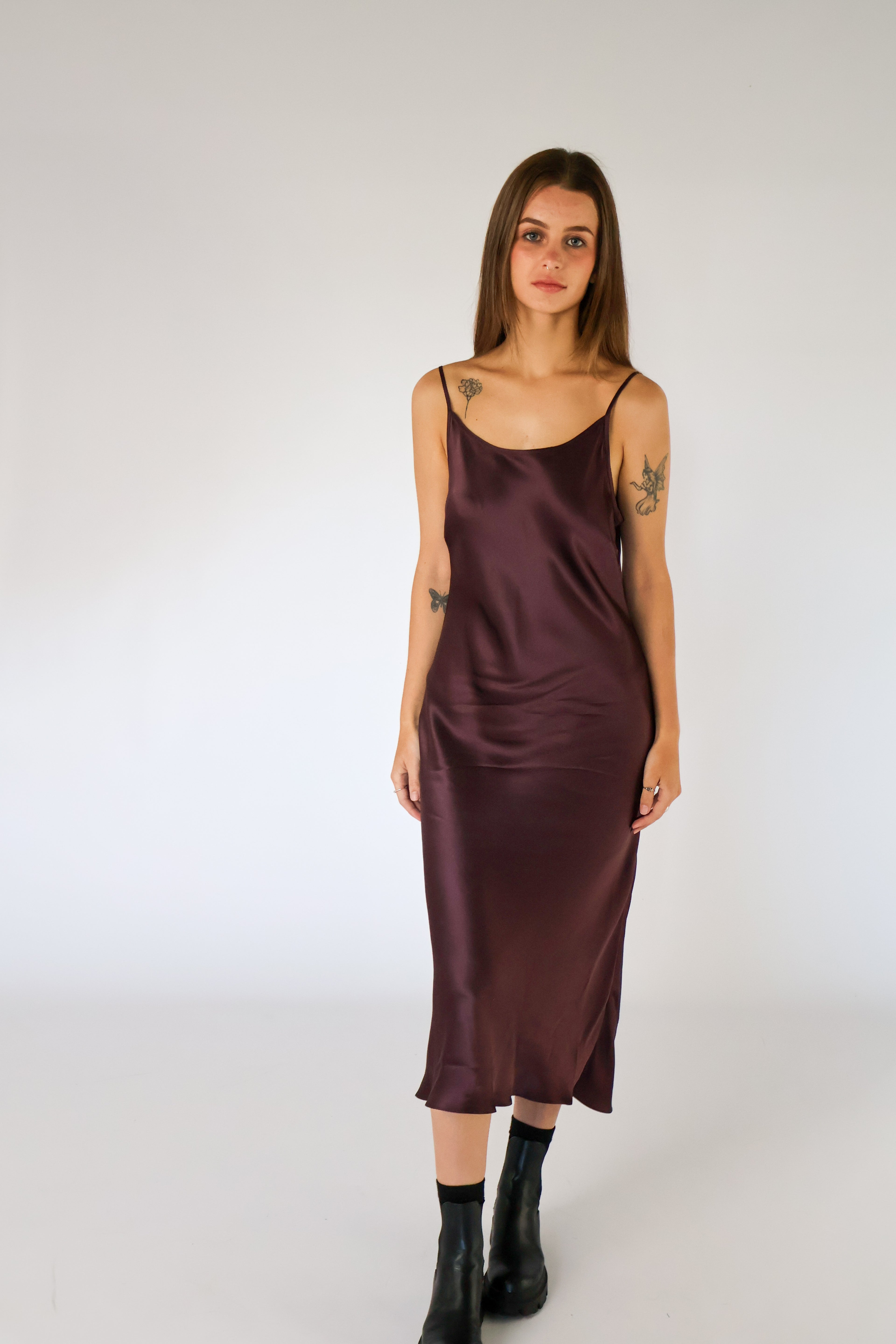 Silk Slip - Plum