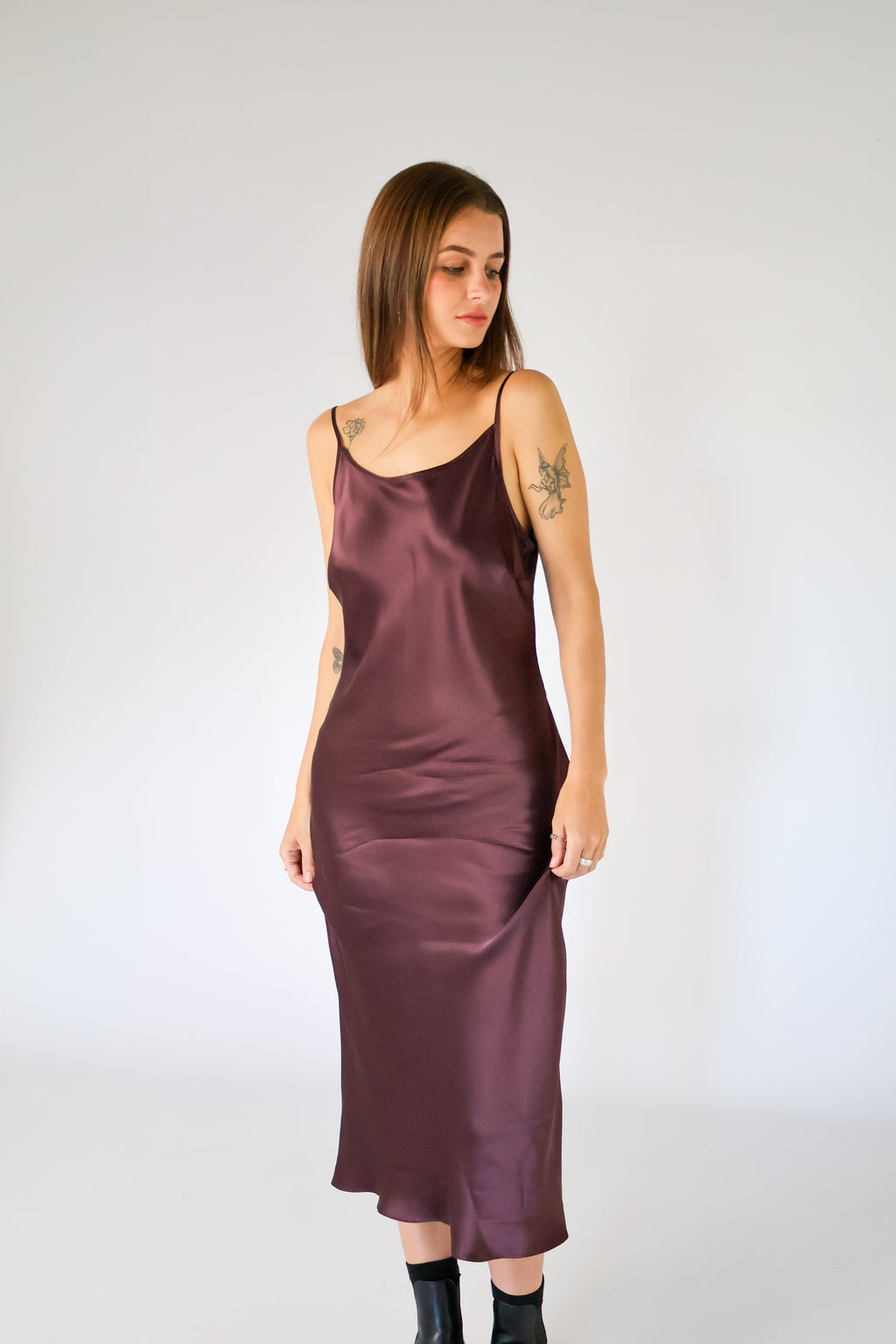 Silk Slip - Plum