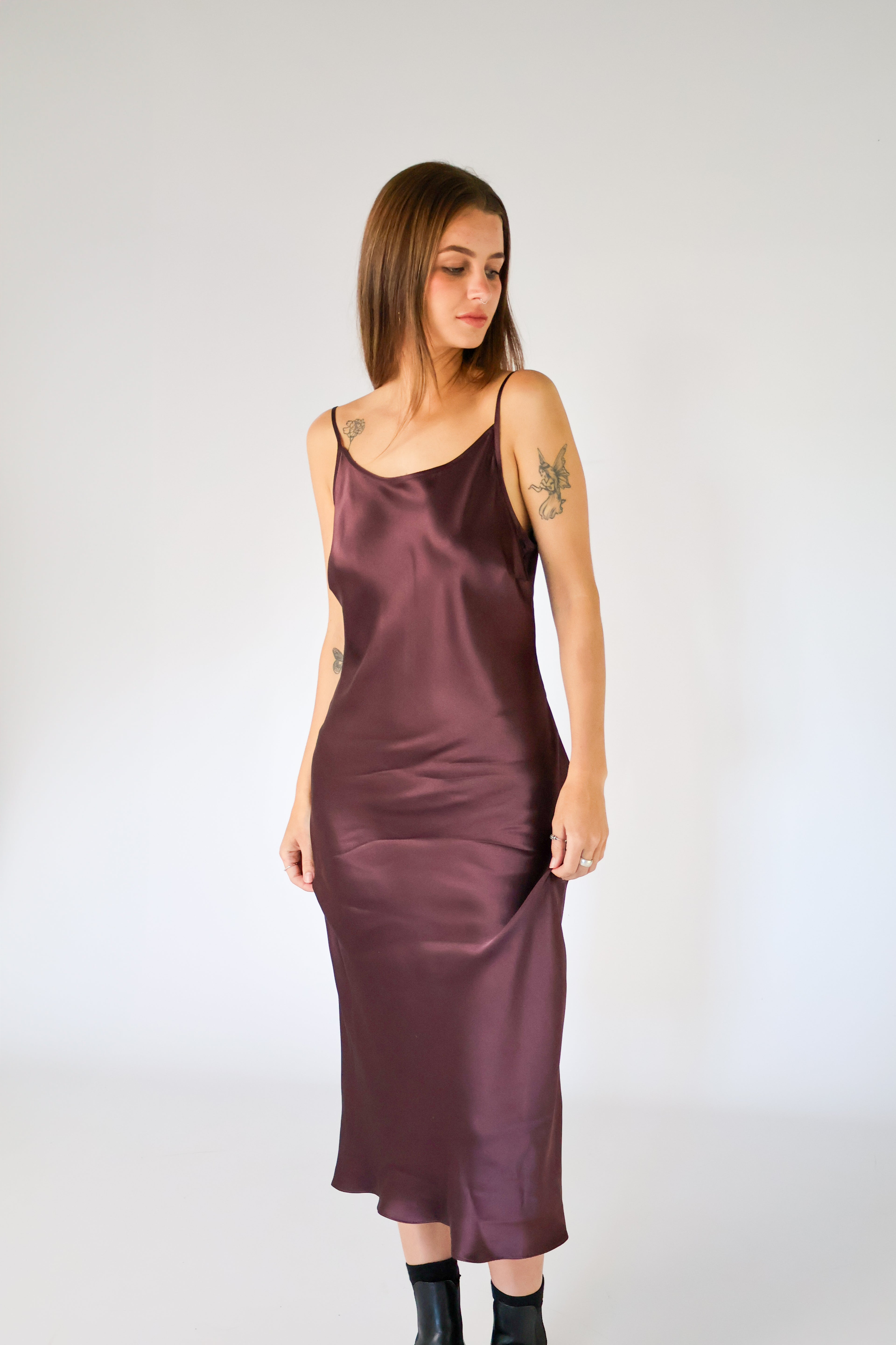 Silk Slip - Plum