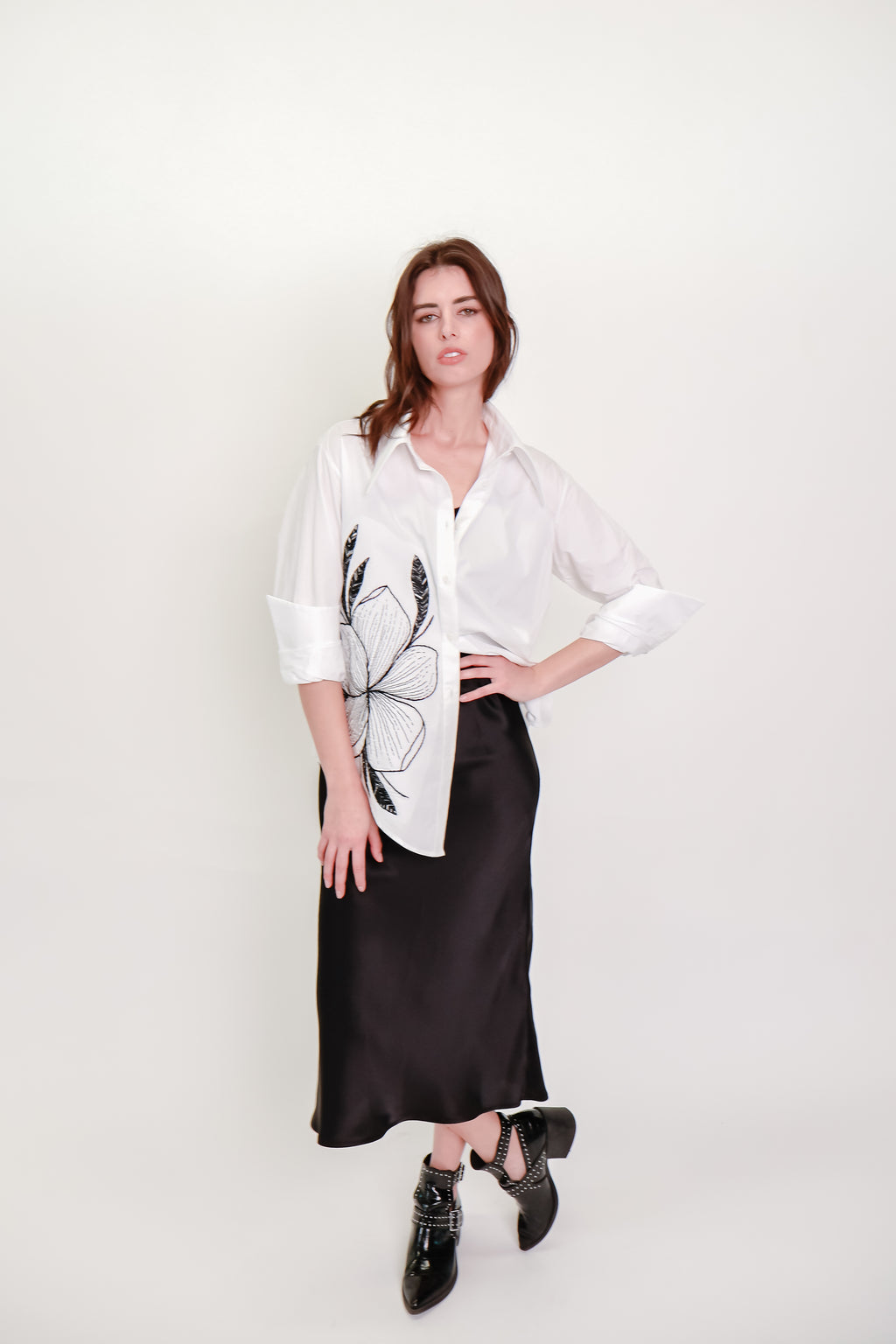 Hand Embroidered Cotton Shirt