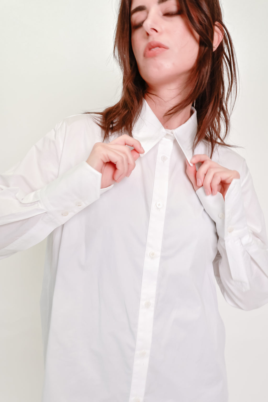 Oversized White Cotton Shirt