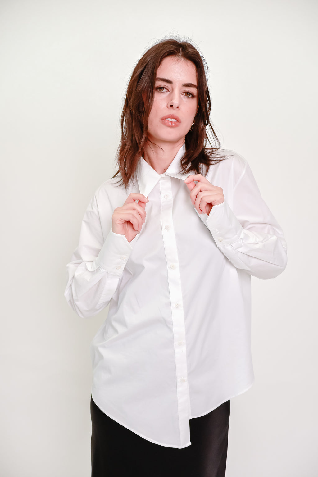 Oversized White Cotton Shirt