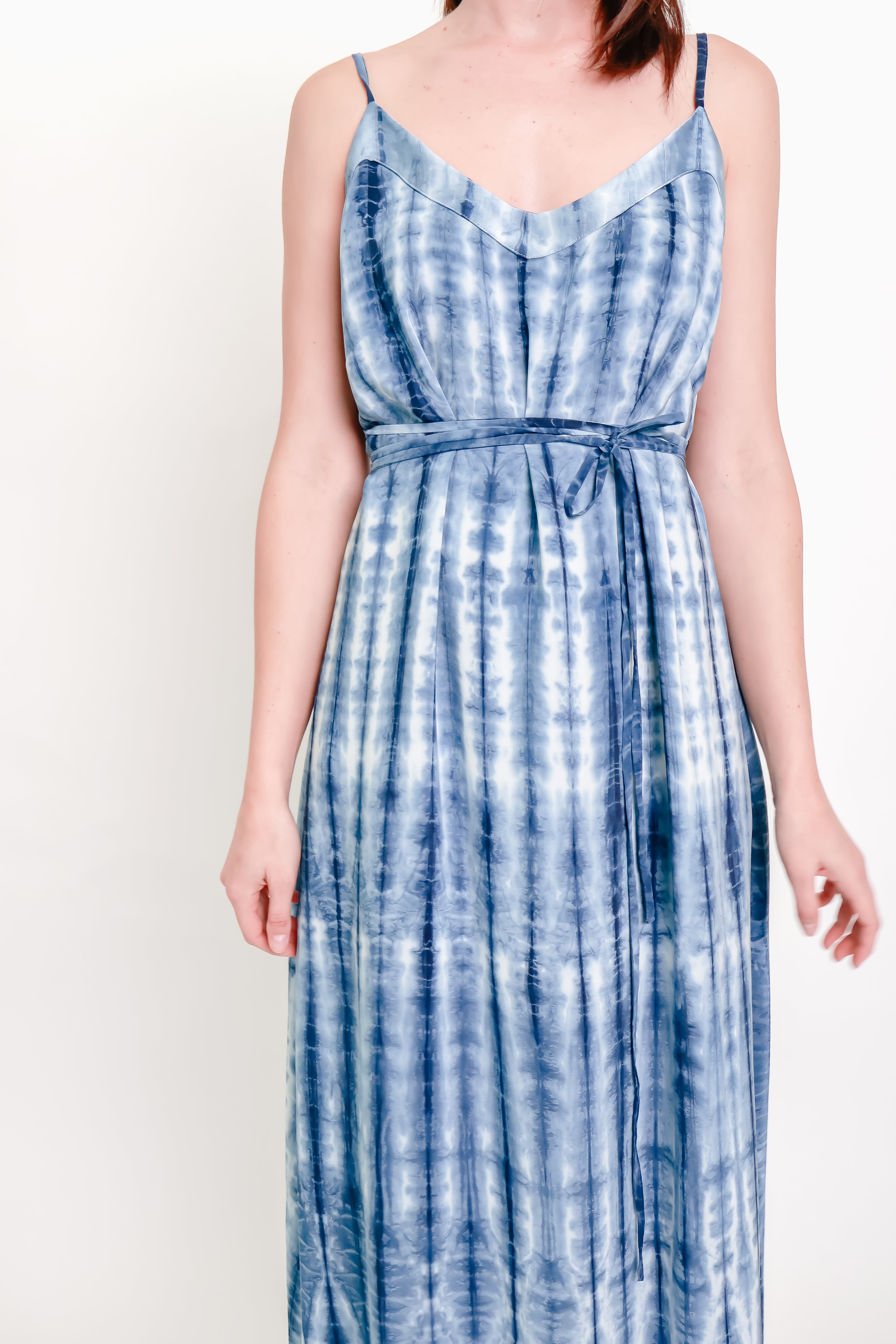 Indigo Silk Shibori Dress #1