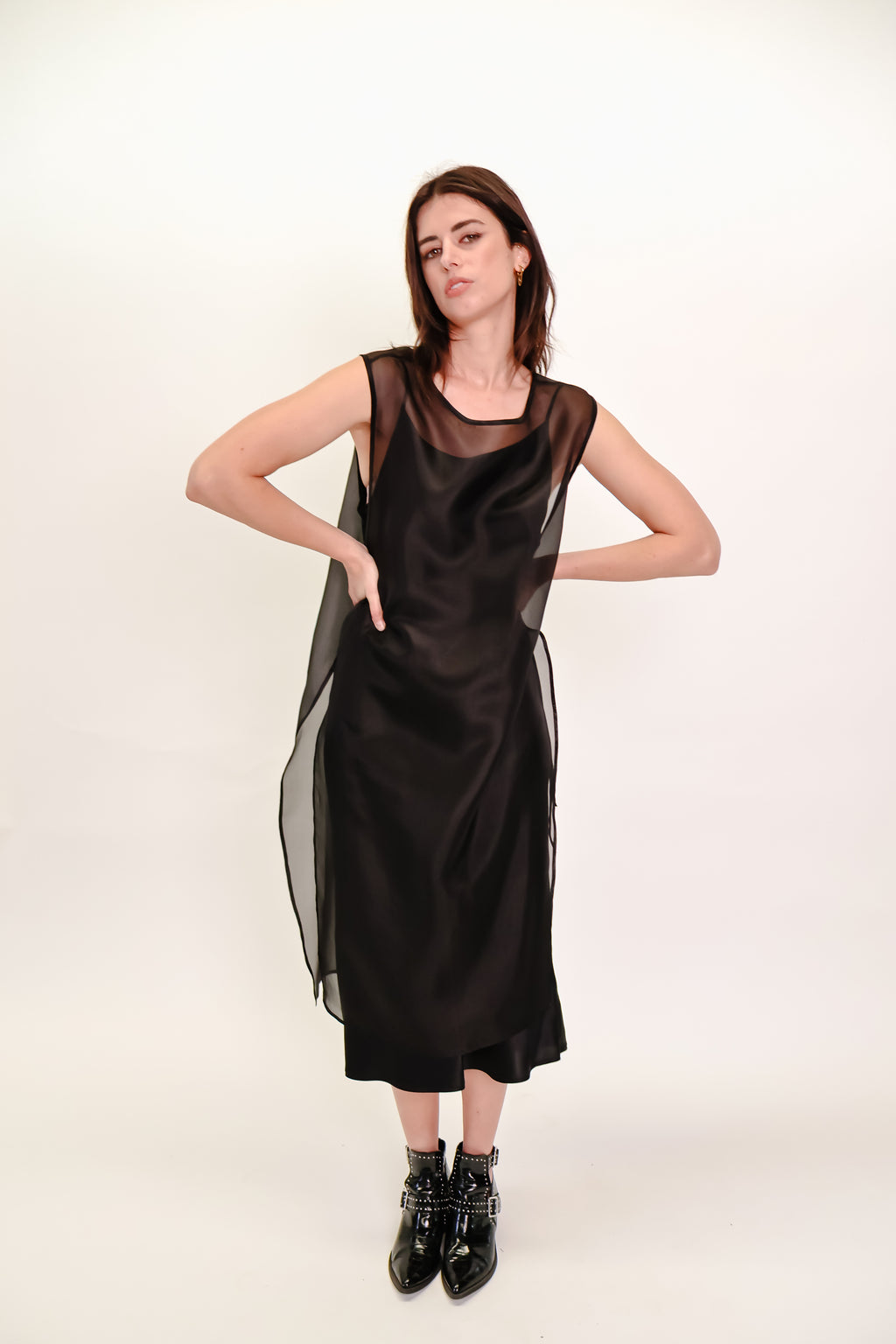 Silk Organza Overlay dress