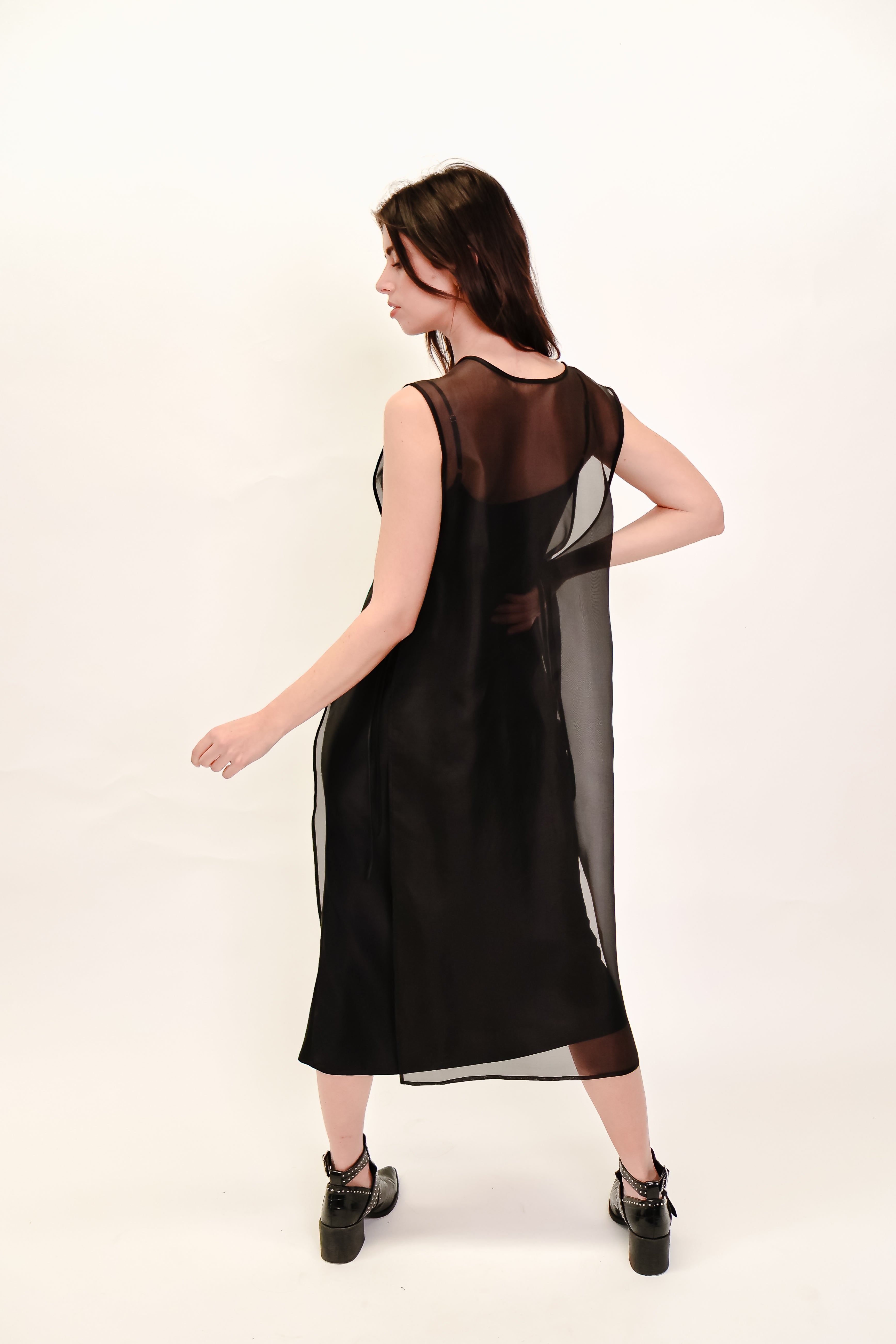 Silk Organza Overlay dress
