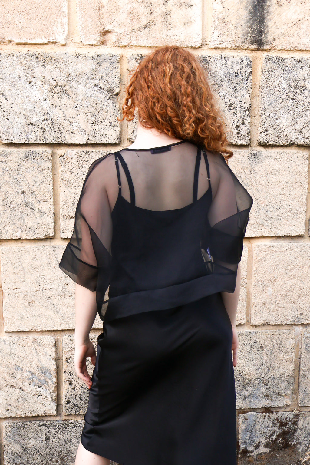 Sheer Silk Organza Blouse